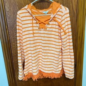 NWOT orange pullover